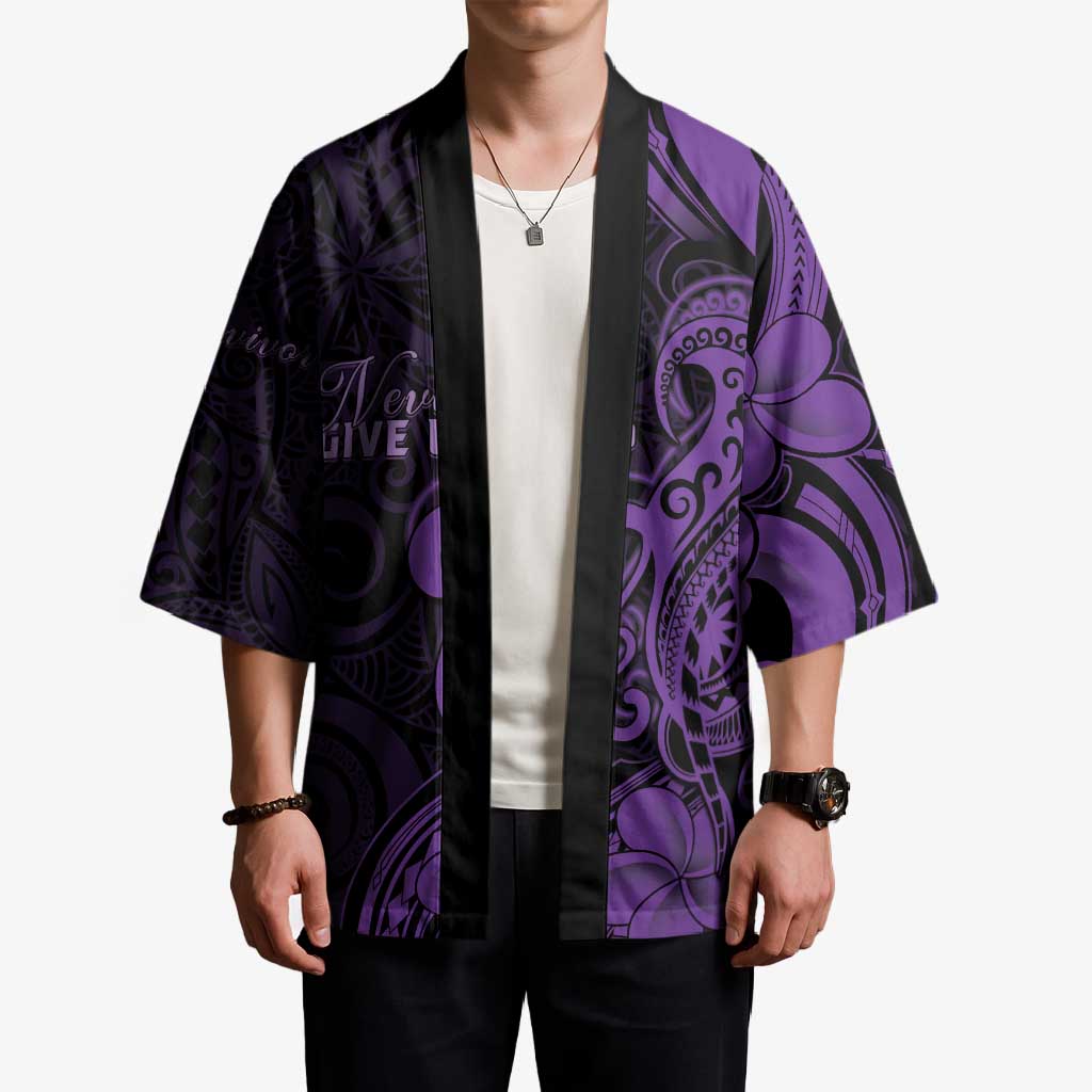 Personalised Lupus Warrior Kimono Never Give Up Polynesian Style LT05 - Polynesian Pride