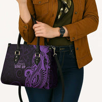 Lupus Warrior Leather Bag Never Give Up Polynesian Style LT05 - Polynesian Pride