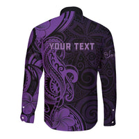 Personalised Lupus Warrior Long Sleeve Button Shirt Never Give Up Polynesian Style LT05 - Polynesian Pride
