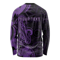 Personalised Lupus Warrior Long Sleeve Shirt Never Give Up Polynesian Style LT05 - Polynesian Pride