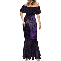Personalised Lupus Warrior Mermaid Dress Never Give Up Polynesian Style LT05 - Polynesian Pride