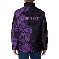 Personalised Lupus Warrior Padded Jacket Never Give Up Polynesian Style LT05 - Polynesian Pride