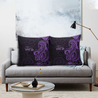 Lupus Warrior Pillow Cover Never Give Up Polynesian Style LT05 - Polynesian Pride