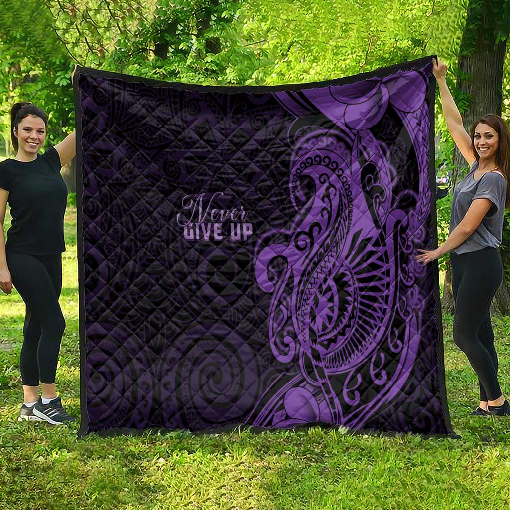 Lupus Warrior Quilt Never Give Up Polynesian Style LT05 - Polynesian Pride