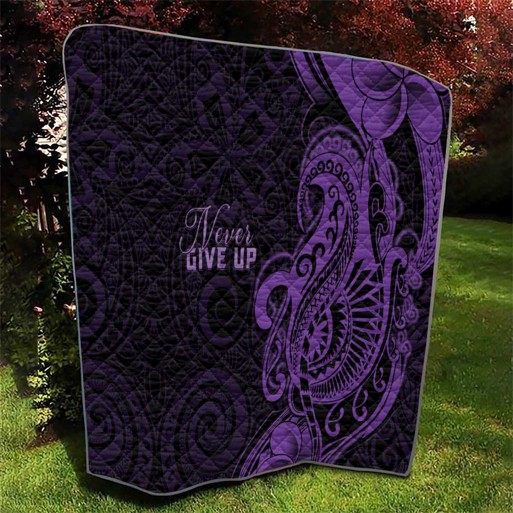 Lupus Warrior Quilt Never Give Up Polynesian Style LT05 - Polynesian Pride