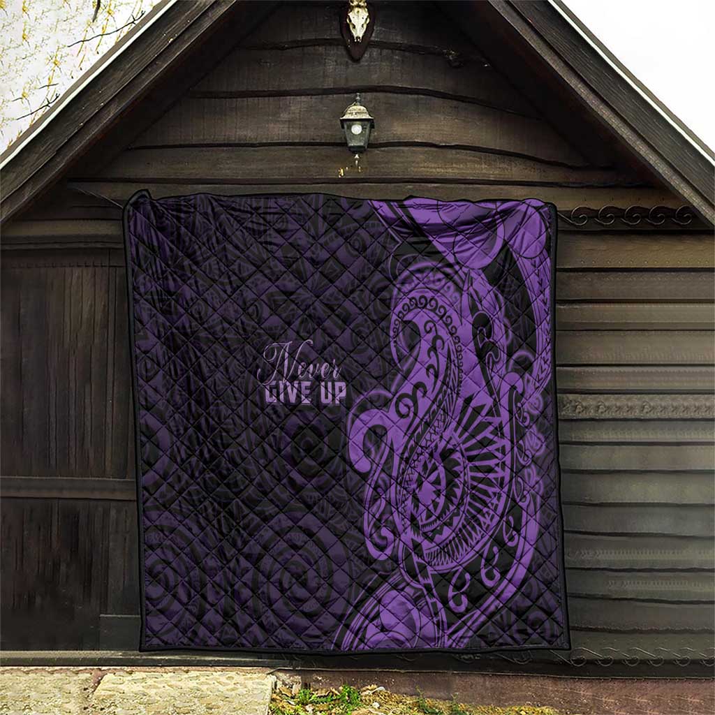 Lupus Warrior Quilt Never Give Up Polynesian Style LT05 - Polynesian Pride
