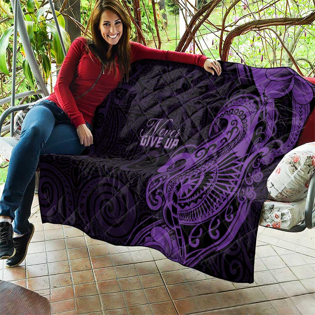 Lupus Warrior Quilt Never Give Up Polynesian Style LT05 - Polynesian Pride