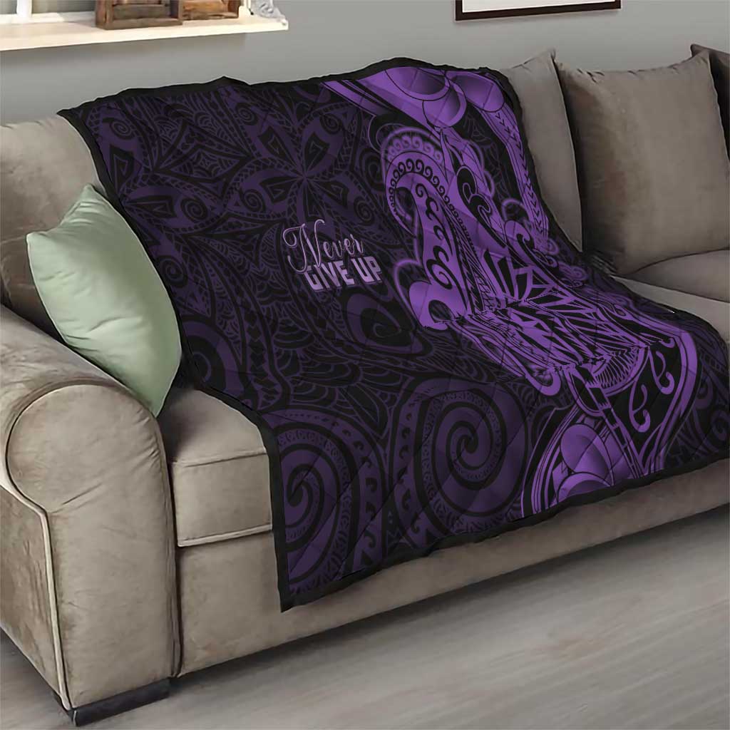 Lupus Warrior Quilt Never Give Up Polynesian Style LT05 - Polynesian Pride