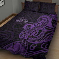 Lupus Warrior Quilt Bed Set Never Give Up Polynesian Style