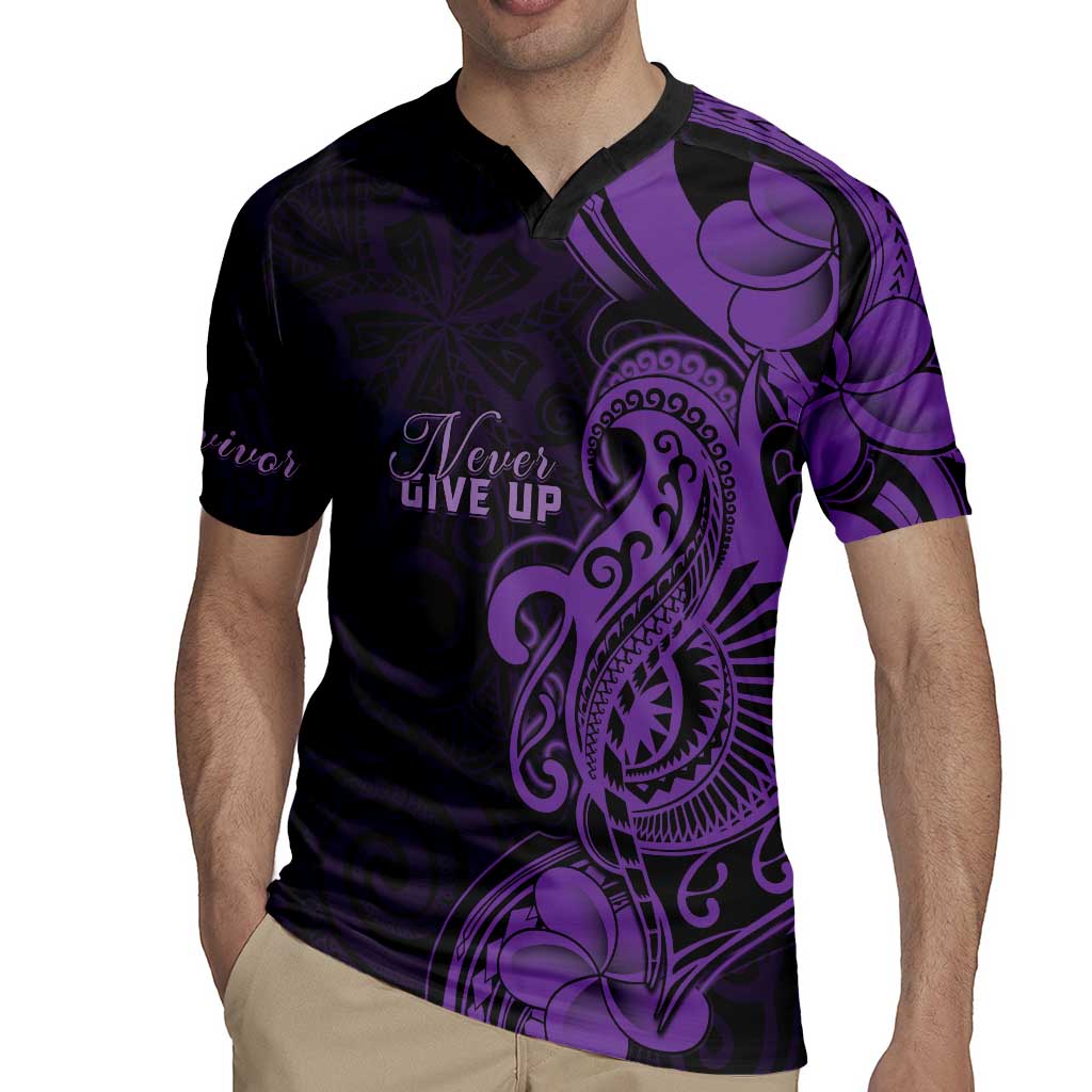 Personalised Lupus Warrior Rugby Jersey Never Give Up Polynesian Style LT05 - Polynesian Pride