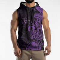 Personalised Lupus Warrior Sleeveless Zip Hoodie Never Give Up Polynesian Style LT05 - Polynesian Pride