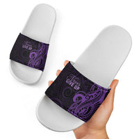 Lupus Warrior Slide Sandals Never Give Up Polynesian Style LT05 - Polynesian Pride