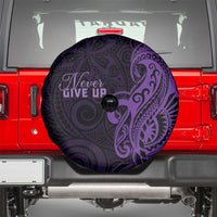 Lupus Warrior Spare Tire Cover Never Give Up Polynesian Style LT05 - Polynesian Pride