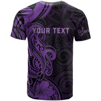 Personalised Lupus Warrior T Shirt Never Give Up Polynesian Style LT05 - Polynesian Pride