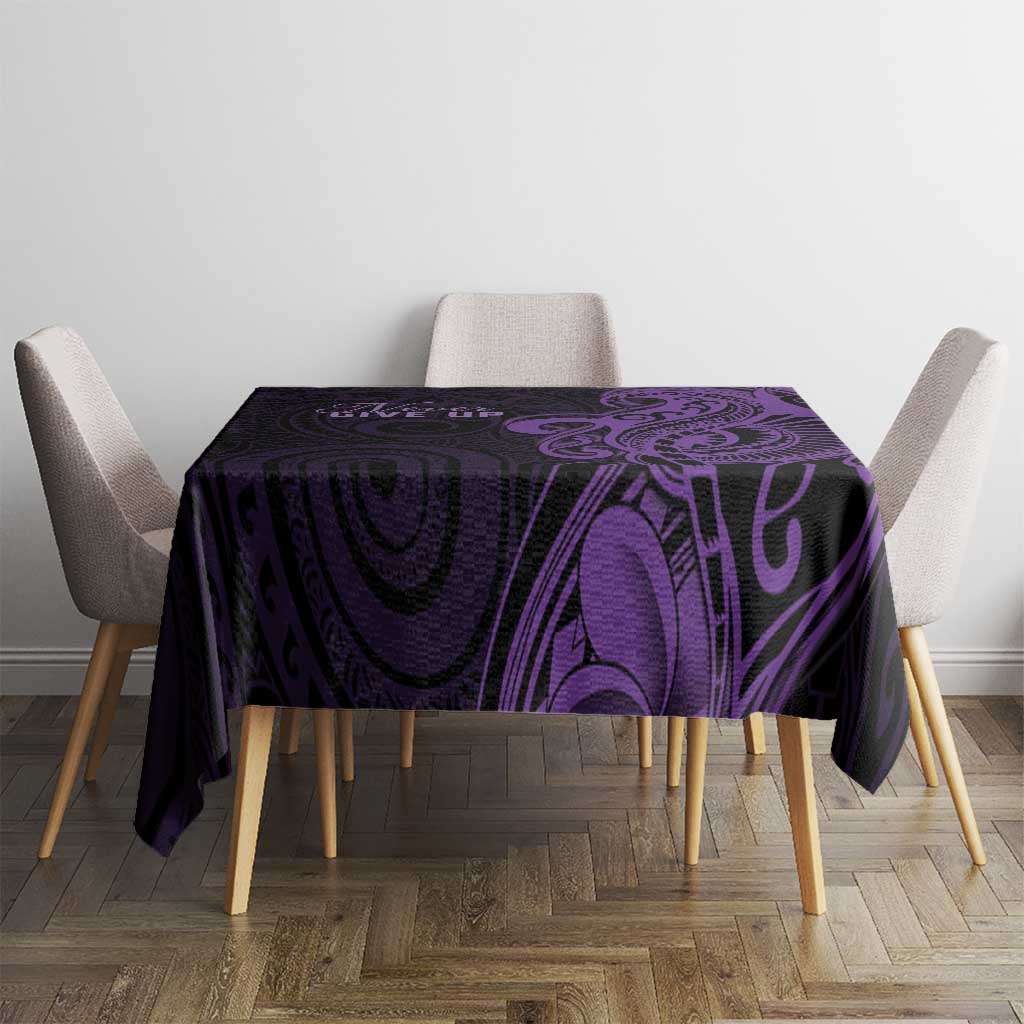 Lupus Warrior Tablecloth Never Give Up Polynesian Style LT05 - Polynesian Pride