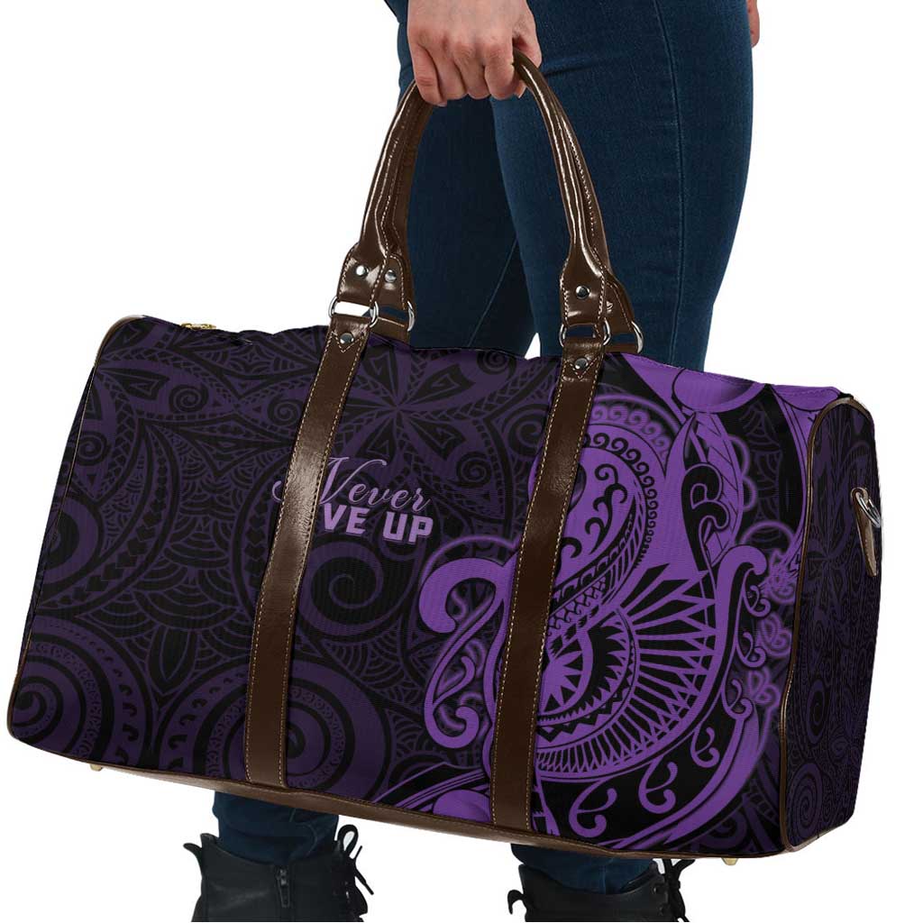 Lupus Warrior Travel Bag Never Give Up Polynesian Style LT05 - Polynesian Pride