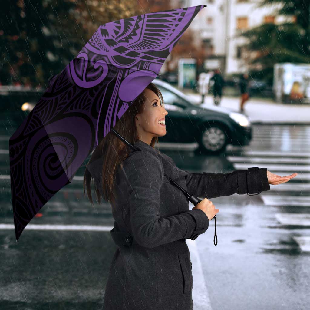 Lupus Warrior Umbrella Never Give Up Polynesian Style LT05 - Polynesian Pride