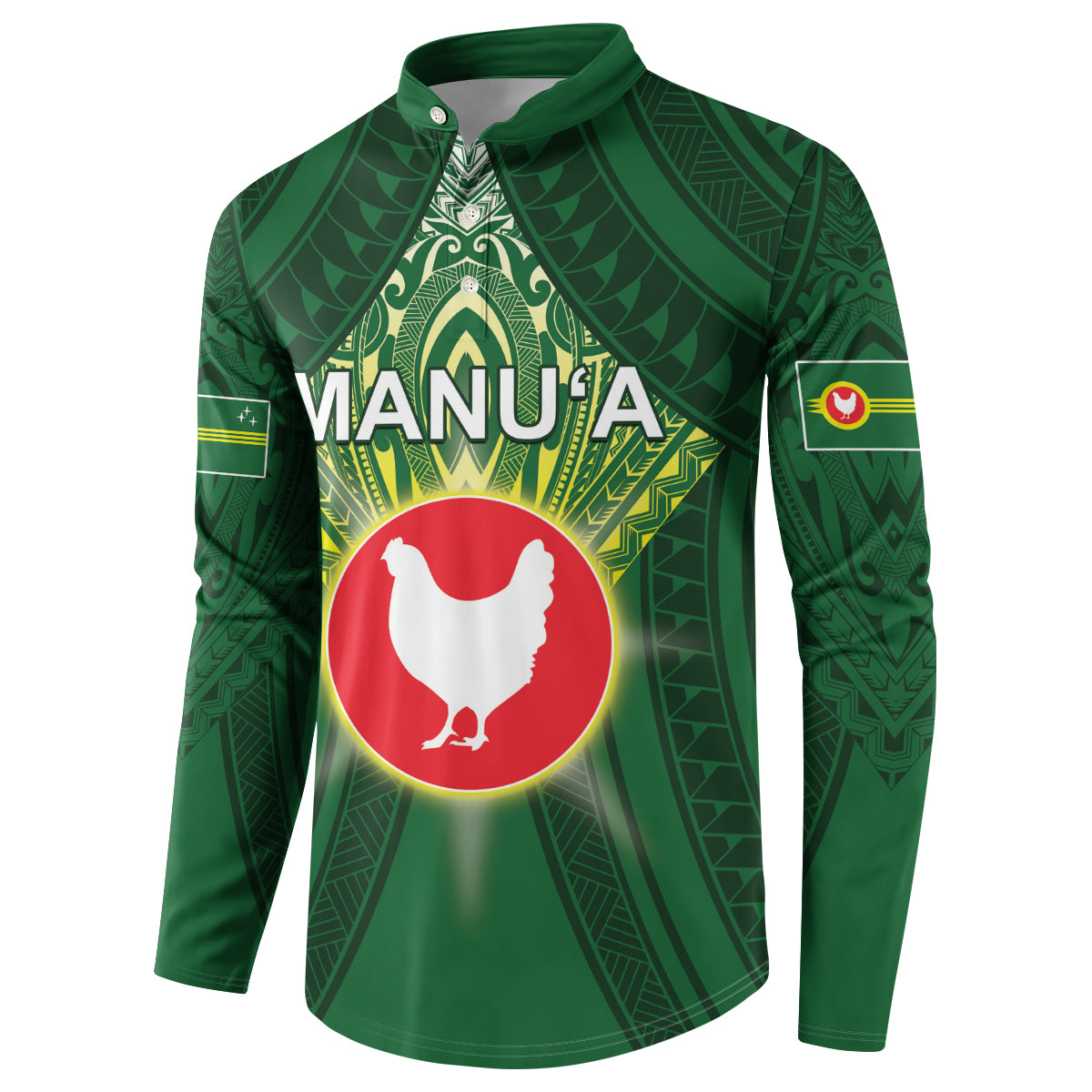 Personalized American Samoa Manu'a Cession Day Button Sweatshirt With Polynesian Pattern