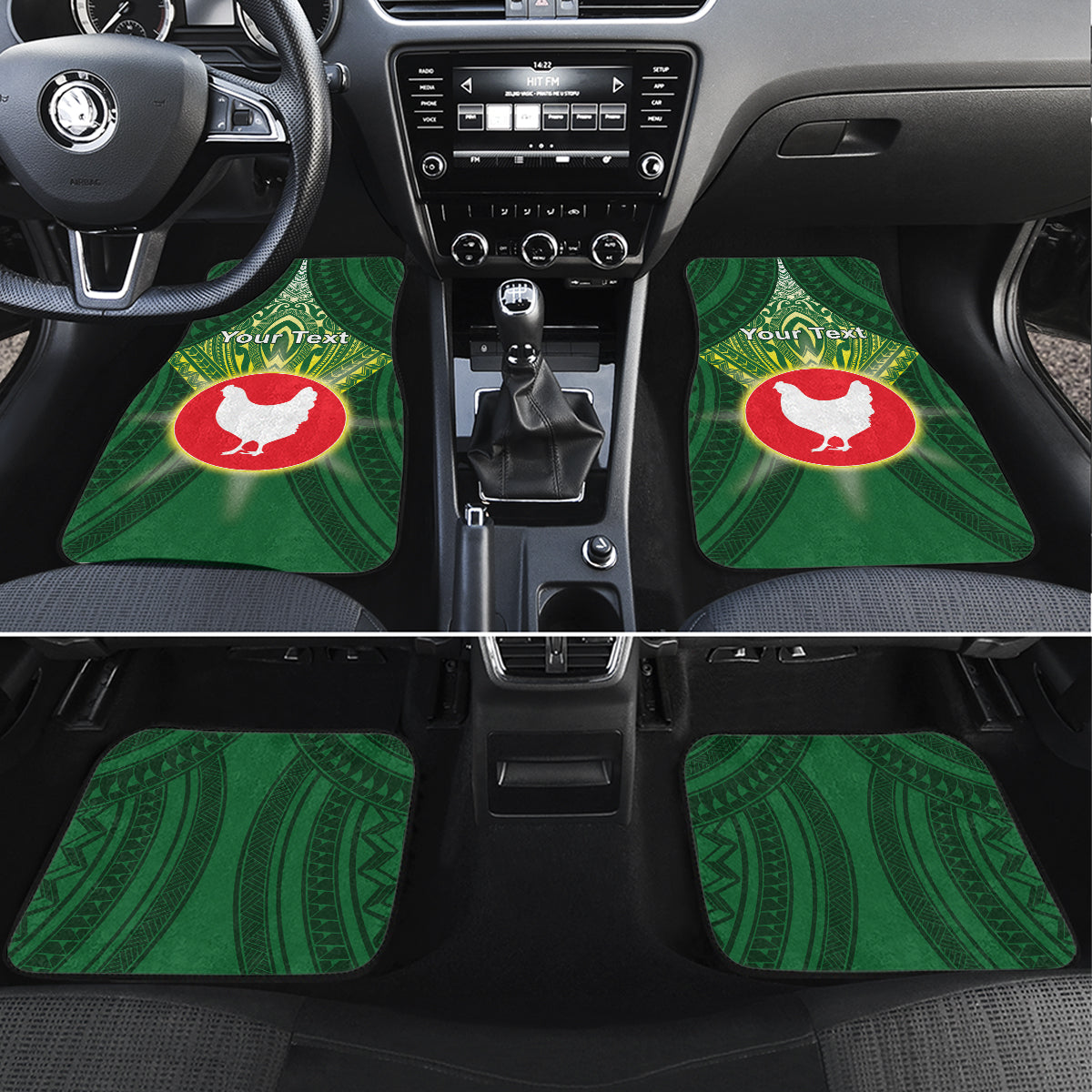 American Samoa Manu'a Cession Day Car Mats With Polynesian Pattern