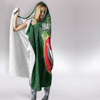 American Samoa Manu'a Cession Day Hooded Blanket With Polynesian Pattern