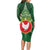 Personalized American Samoa Manu'a Cession Day Long Sleeve Bodycon Dress With Polynesian Pattern