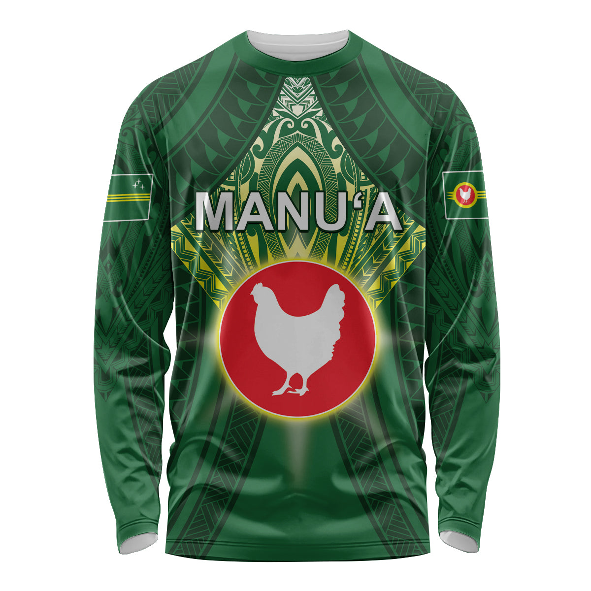 Personalized American Samoa Manu'a Cession Day Long Sleeve Shirt With Polynesian Pattern