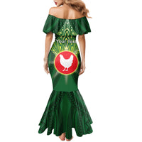 Personalized American Samoa Manu'a Cession Day Mermaid Dress With Polynesian Pattern