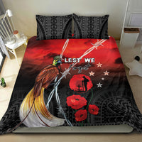 Papua New Guinea Remembrance Day Bedding Set Lest We Forget LT05 - Polynesian Pride