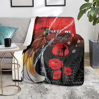 Papua New Guinea Remembrance Day Blanket Lest We Forget LT05 - Polynesian Pride