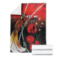 Papua New Guinea Remembrance Day Blanket Lest We Forget LT05 - Polynesian Pride