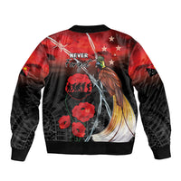Papua New Guinea Remembrance Day Bomber Jacket Lest We Forget LT05 - Polynesian Pride