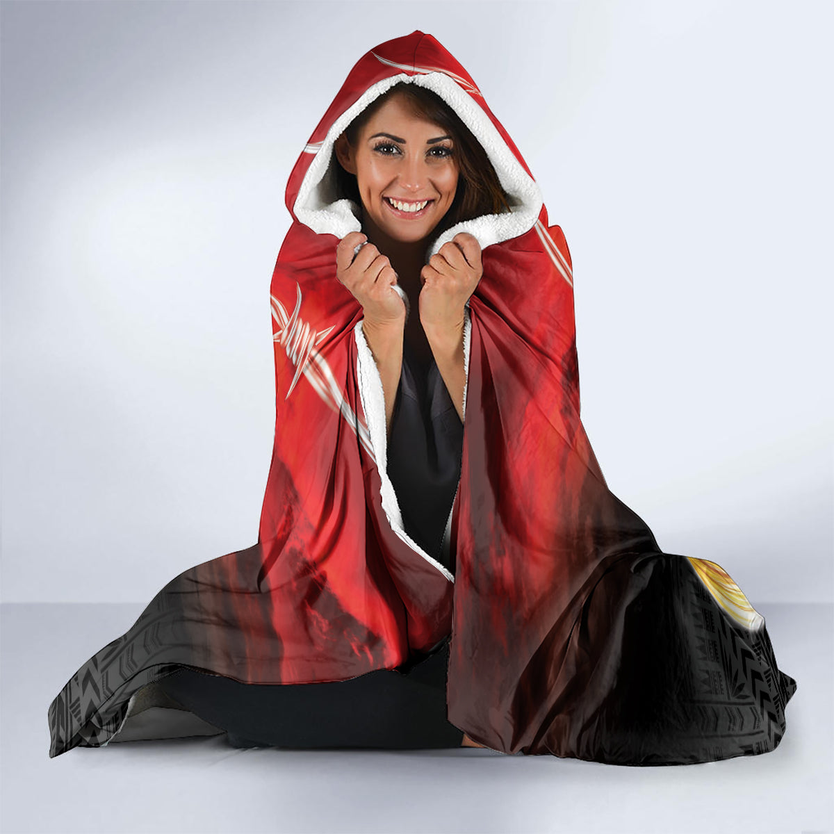 Papua New Guinea Remembrance Day Hooded Blanket Lest We Forget LT05 - Polynesian Pride