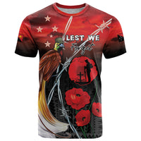 Papua New Guinea Remembrance Day T Shirt Lest We Forget