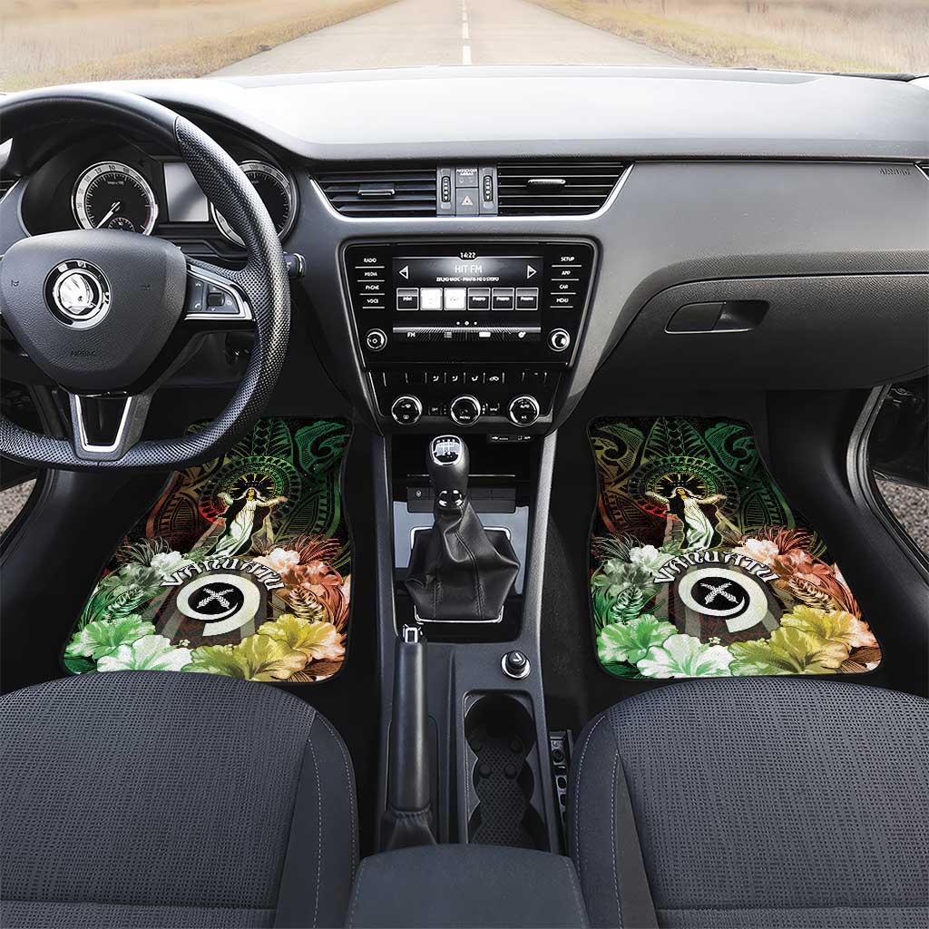 Vanuatu Happy Assumption Day Car Mats LT05 Set 2pcs - Front Reggae - Polynesian Pride