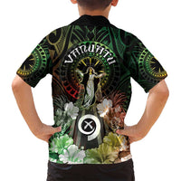 Vanuatu Happy Assumption Day Family Matching Off Shoulder Maxi Dress and Hawaiian Shirt LT05 - Polynesian Pride