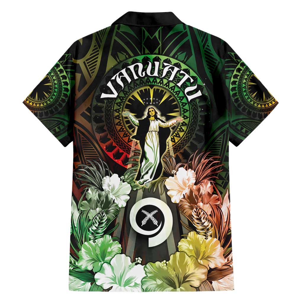 Vanuatu Happy Assumption Day Family Matching Short Sleeve Bodycon Dress and Hawaiian Shirt LT05 - Polynesian Pride