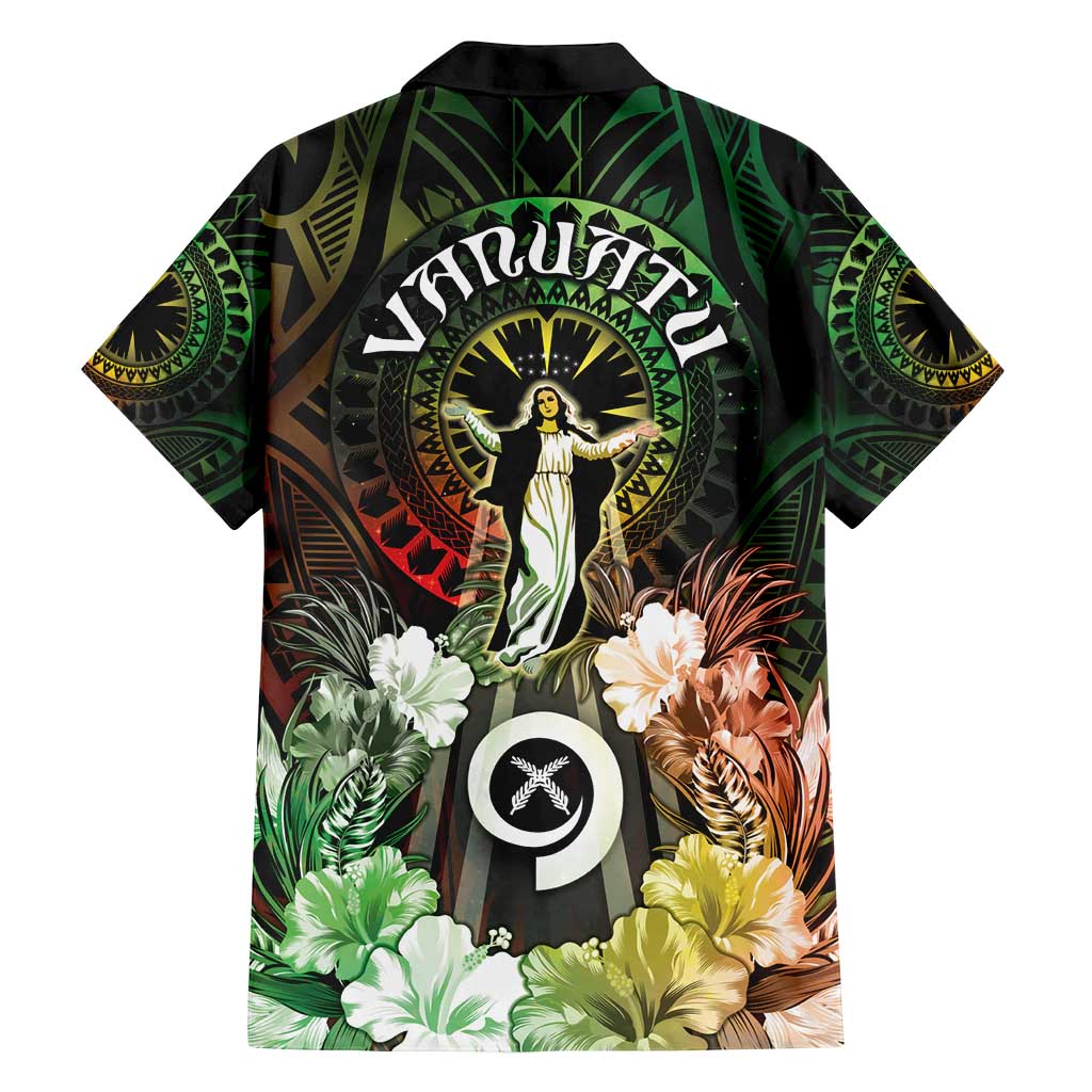 Vanuatu Happy Assumption Day Family Matching Summer Maxi Dress and Hawaiian Shirt LT05 - Polynesian Pride