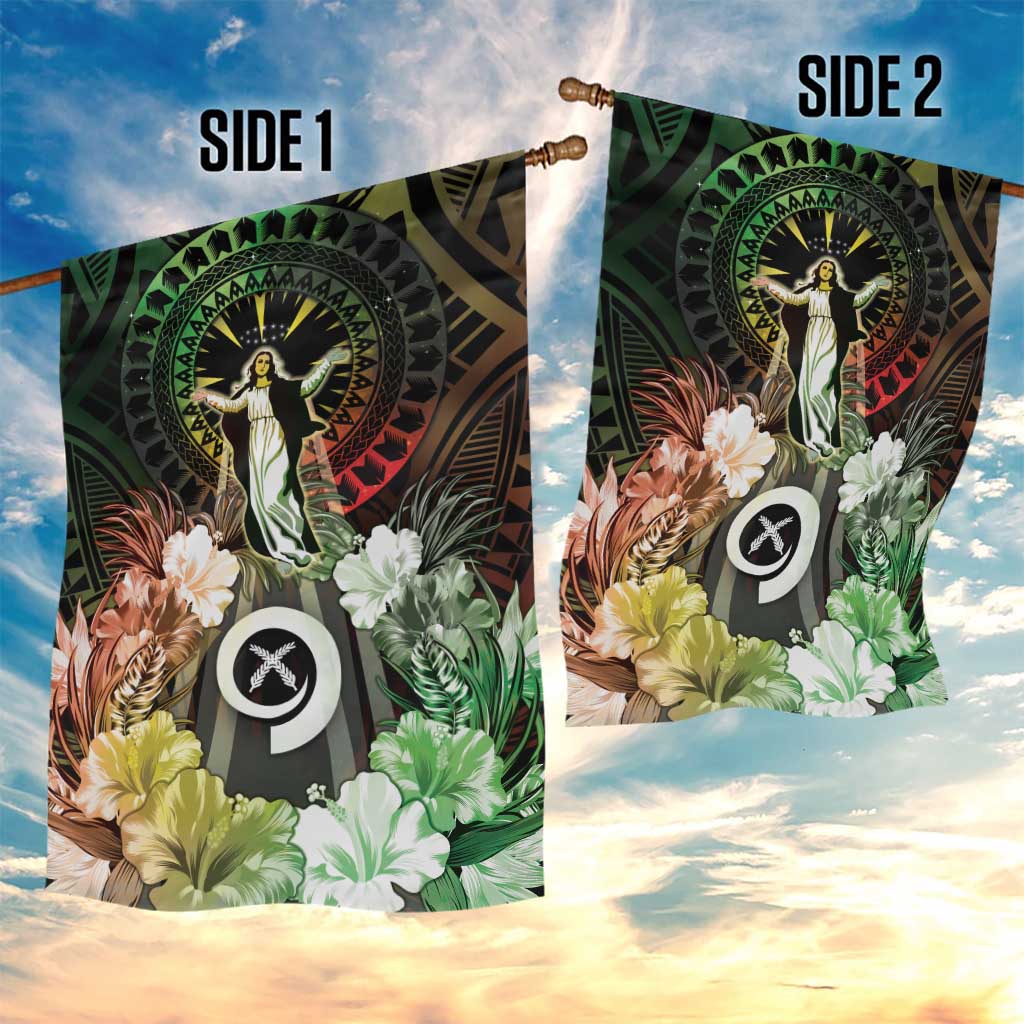 Vanuatu Happy Assumption Day Garden Flag LT05 - Polynesian Pride