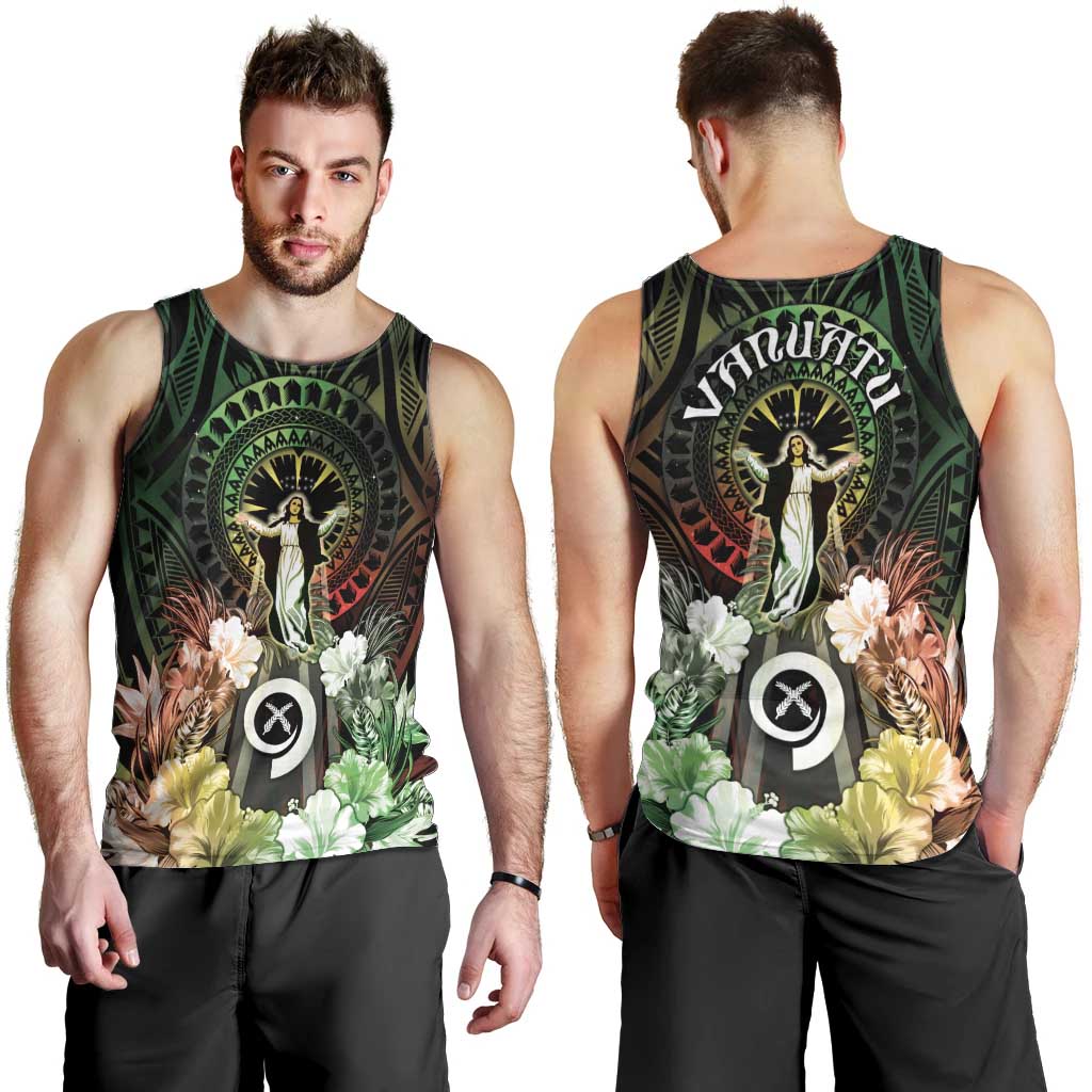 Vanuatu Happy Assumption Day Men Tank Top LT05 - Polynesian Pride