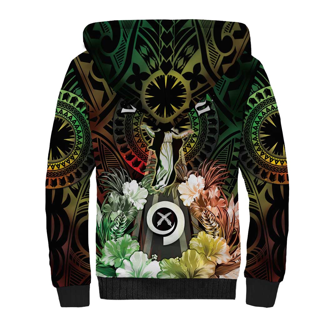 Vanuatu Happy Assumption Day Sherpa Hoodie LT05 - Polynesian Pride