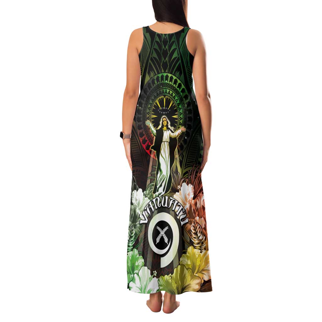 Vanuatu Happy Assumption Day Tank Maxi Dress LT05 - Polynesian Pride