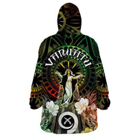Vanuatu Happy Assumption Day Wearable Blanket Hoodie