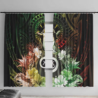Vanuatu Happy Assumption Day Window Curtain LT05 With Hooks Reggae - Polynesian Pride