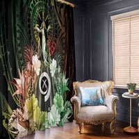 Vanuatu Happy Assumption Day Window Curtain LT05 - Polynesian Pride