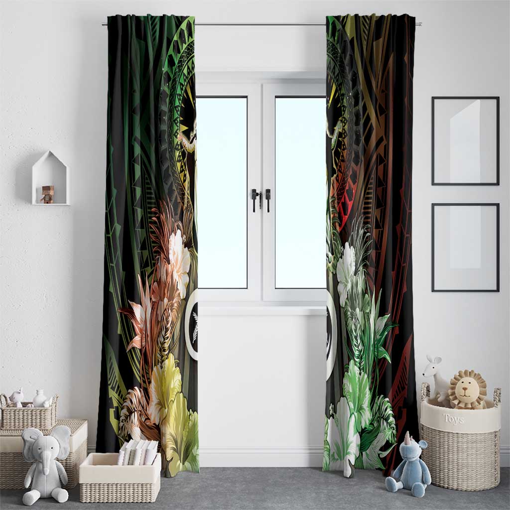 Vanuatu Happy Assumption Day Window Curtain LT05 - Polynesian Pride
