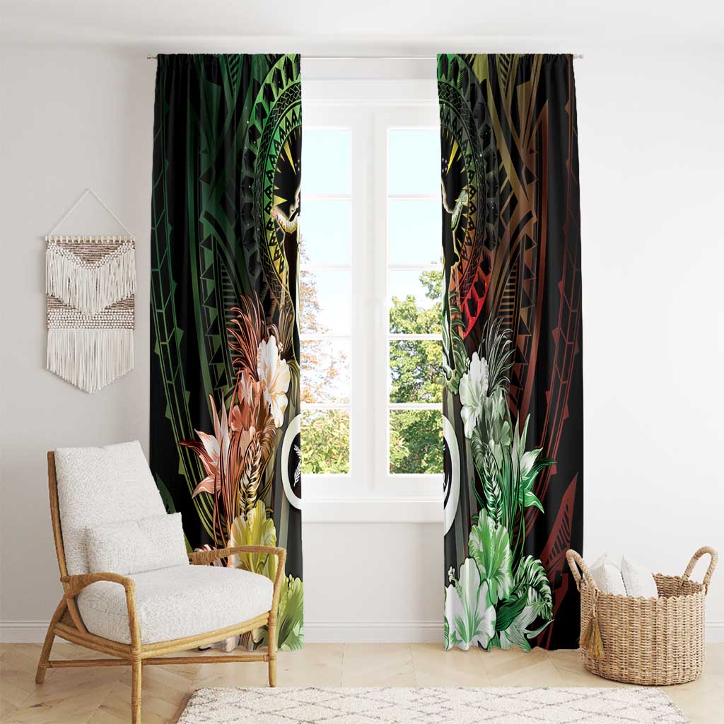 Vanuatu Happy Assumption Day Window Curtain LT05 - Polynesian Pride