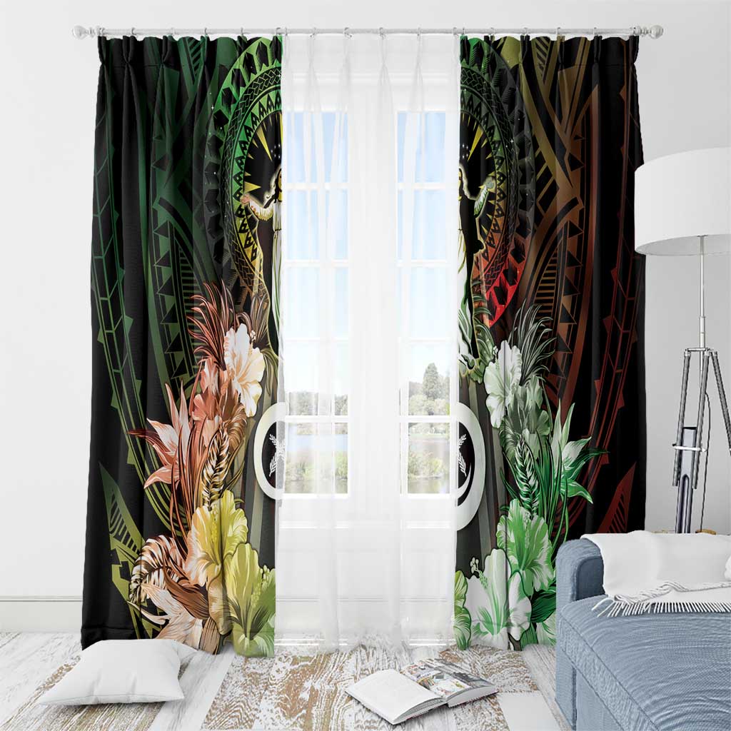Vanuatu Happy Assumption Day Window Curtain LT05 - Polynesian Pride