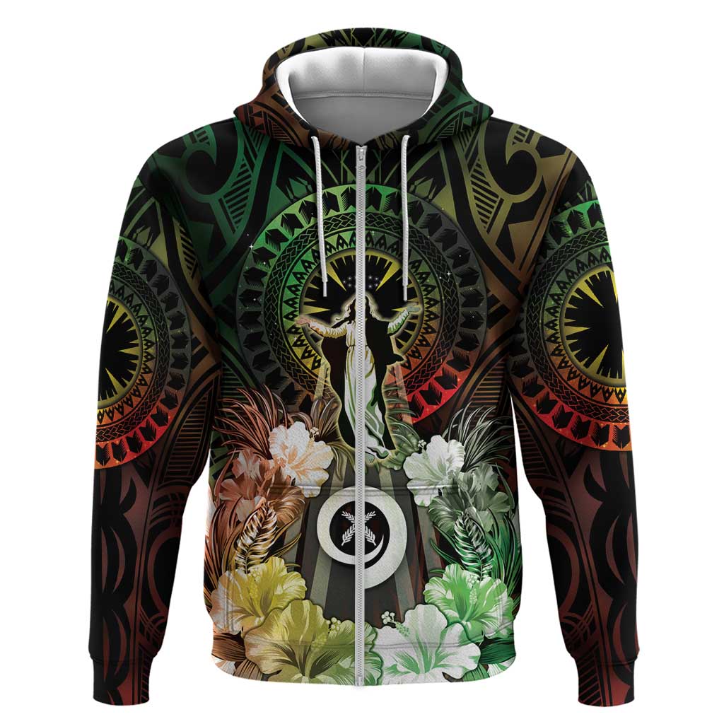 Vanuatu Happy Assumption Day Zip Hoodie