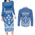Personalised Kosrae State Gospel Day Couples Matching Long Sleeve Bodycon Dress and Long Sleeve Button Shirt Simple Style