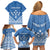 Personalised Kosrae State Gospel Day Family Matching Off Shoulder Short Dress and Hawaiian Shirt Simple Style